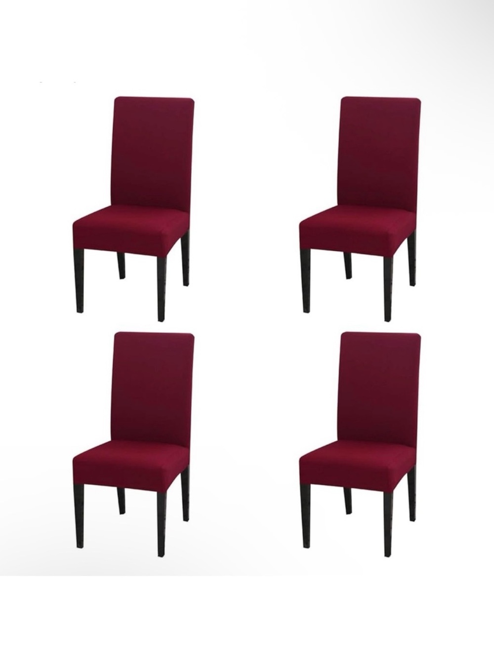 Burgundy Dining Chair covers - Set of 4 new